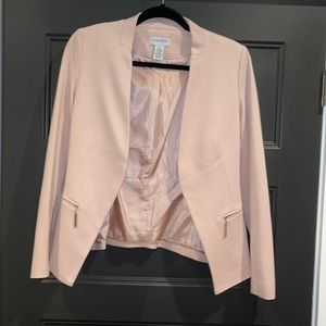 Blush fitted blazer